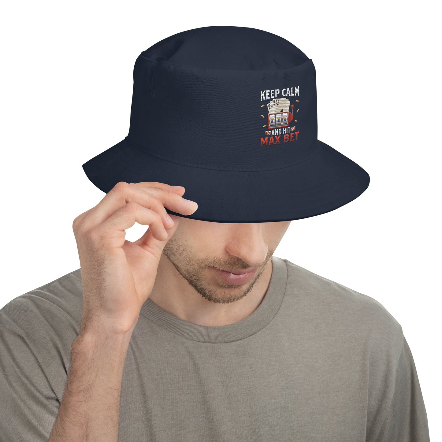 Keep Calm and Hit Max Bet - Bucket Hat by DarkByteGear