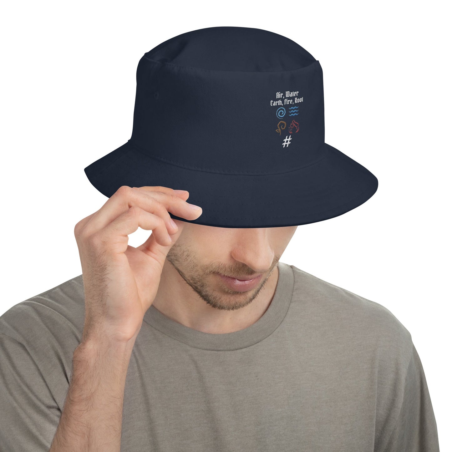 Air, Water, Earth, Fire, Root - Bucket Hat by DarkByteGear