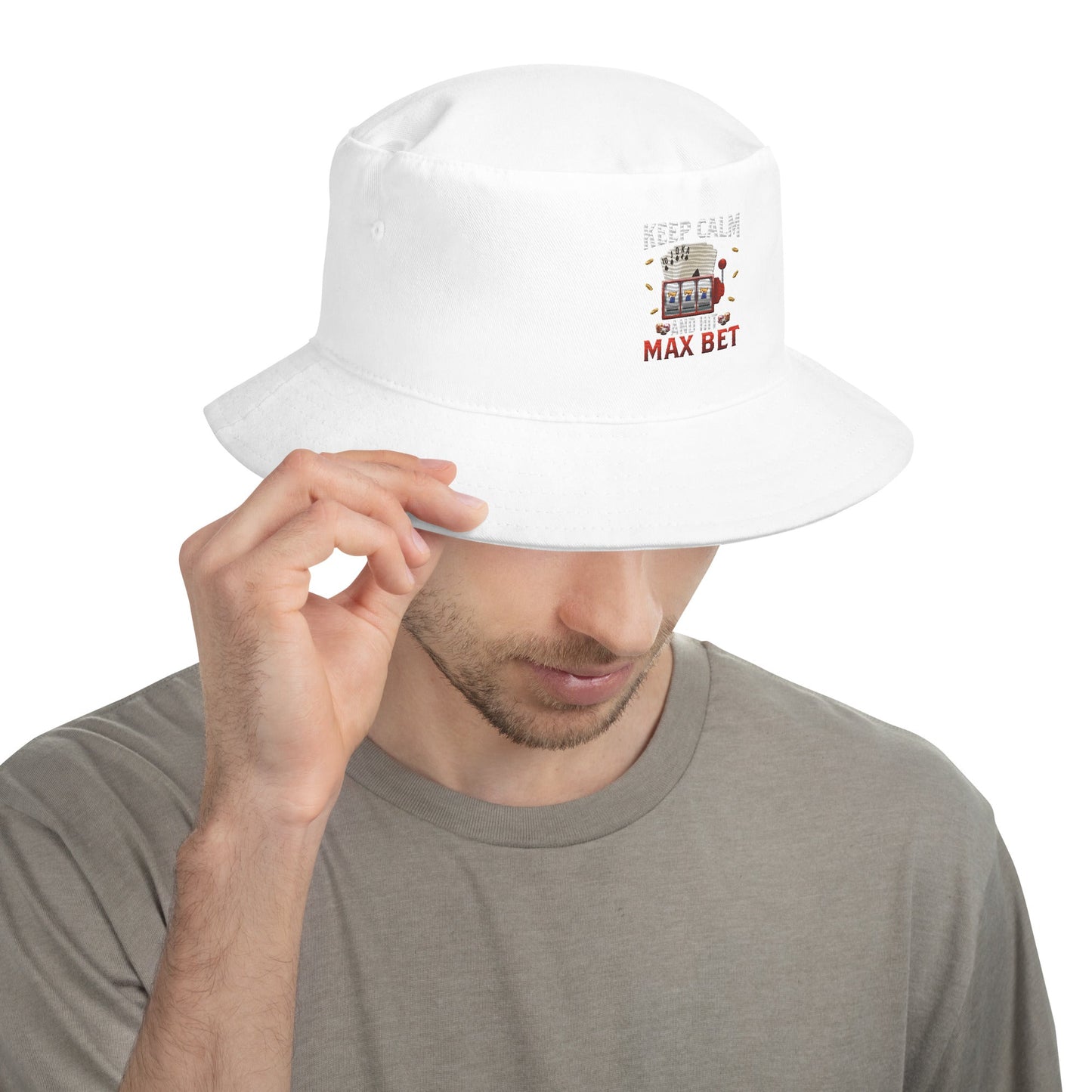 Keep Calm and Hit Max Bet - Bucket Hat by DarkByteGear