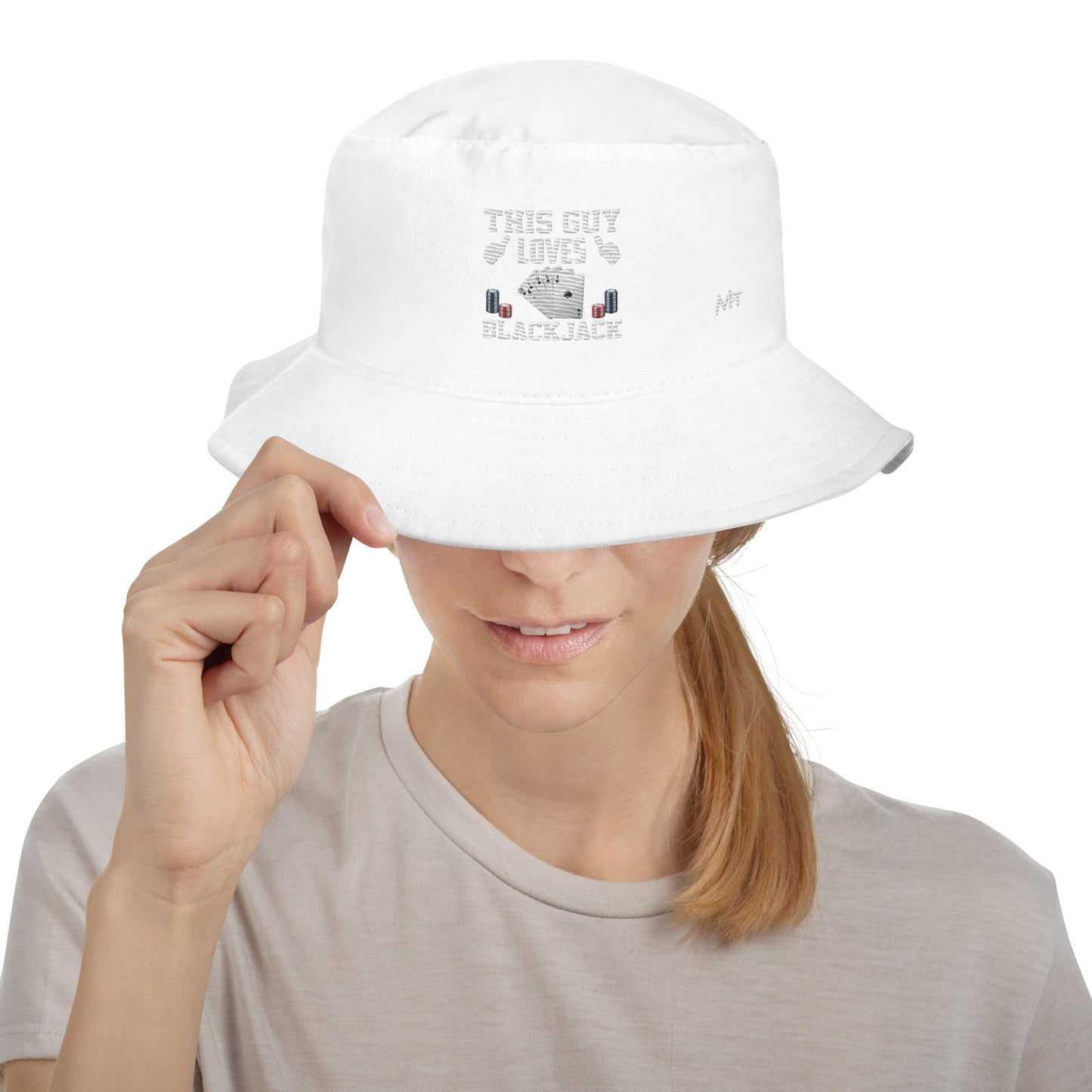 This Guy Loves Black Jack V1 - Bucket Hat by DarkByteGear
