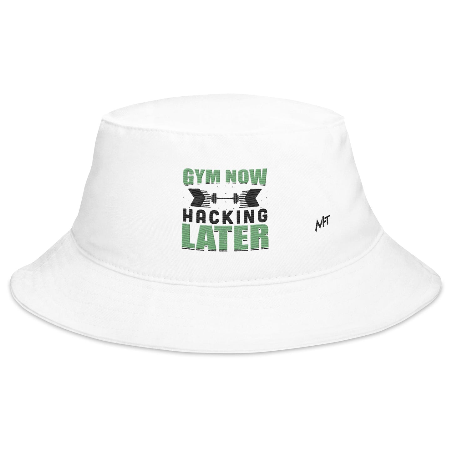 Gym now, hacking later - Bucket Hat by DarkByteGear