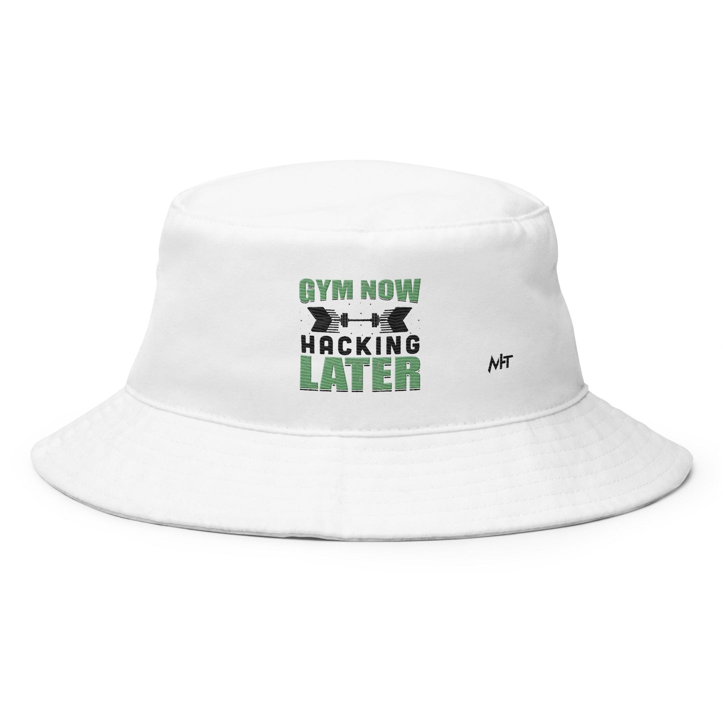 Gym now, hacking later - Bucket Hat by DarkByteGear