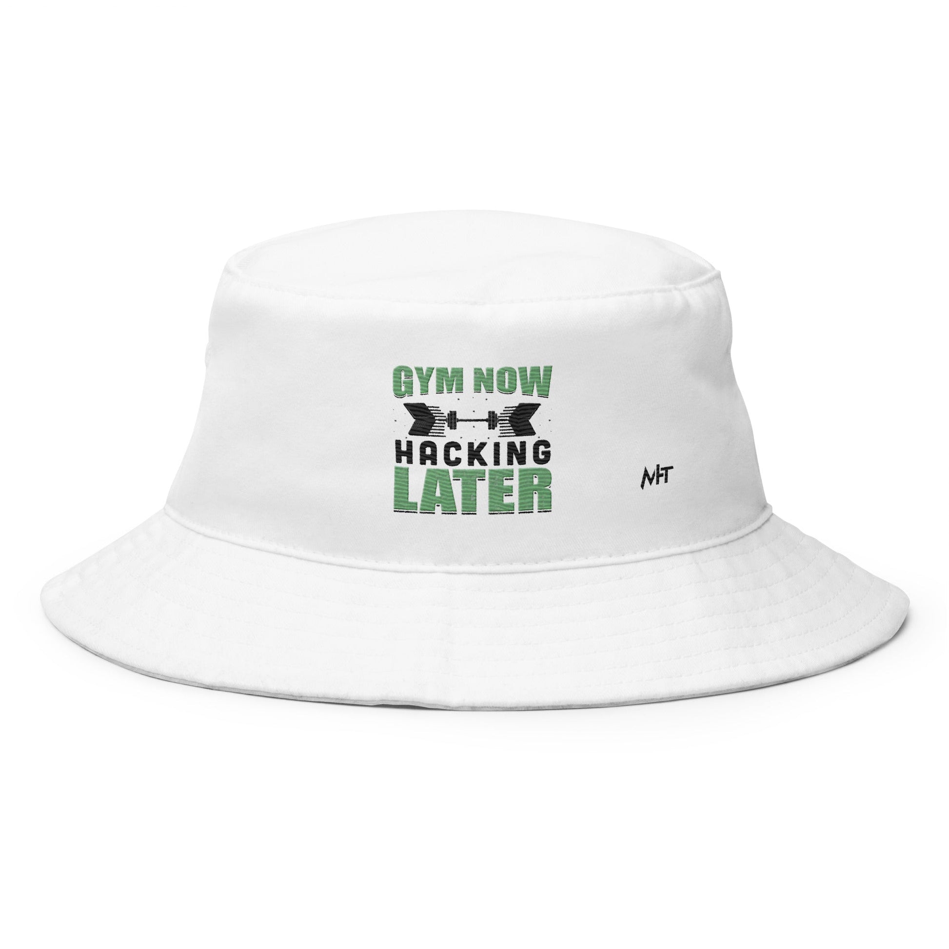 Gym now, hacking later - Bucket Hat by DarkByteGear