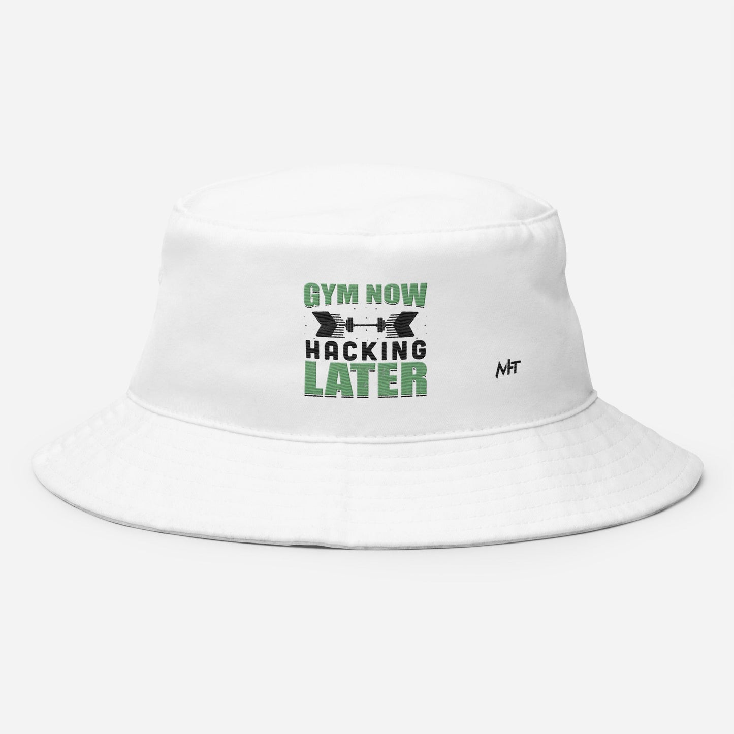 Gym now, hacking later - Bucket Hat by DarkByteGear