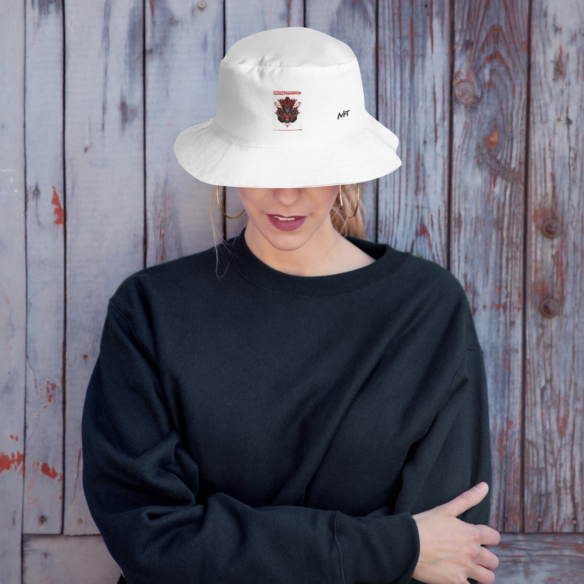 Red Mecha Guardian - Bucket Hat by DarkByteGear