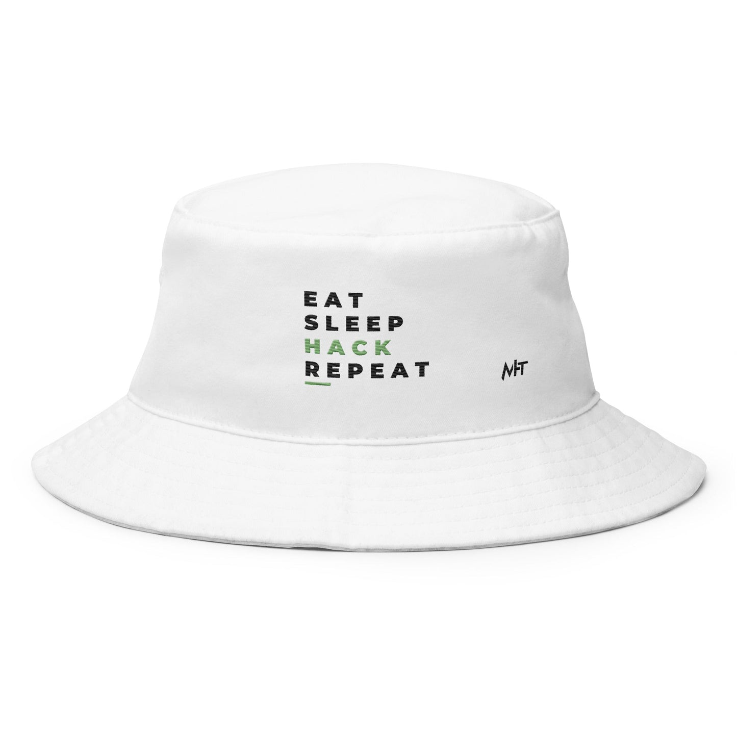 Eat, Sleep, Hack, Repeat V2 - Bucket Hat by DarkByteGear