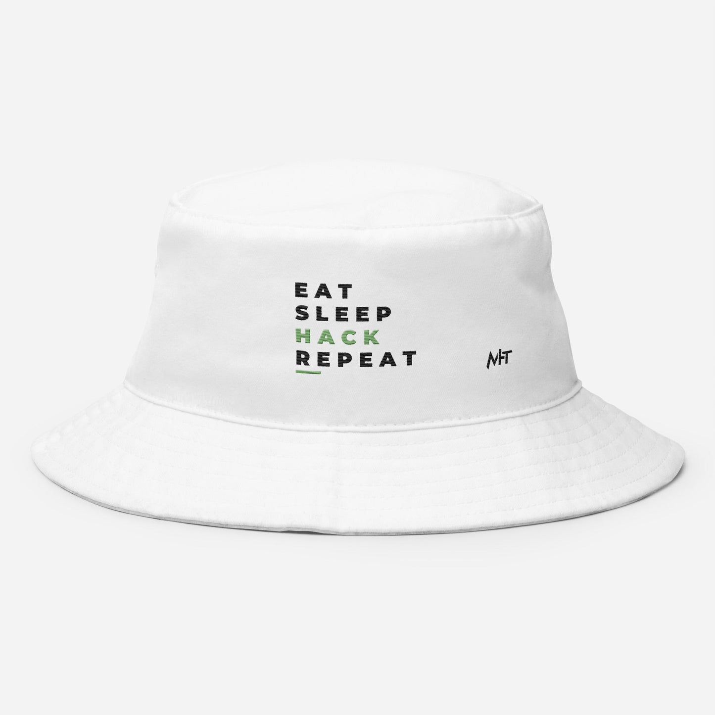 Eat, Sleep, Hack, Repeat V2 - Bucket Hat by DarkByteGear