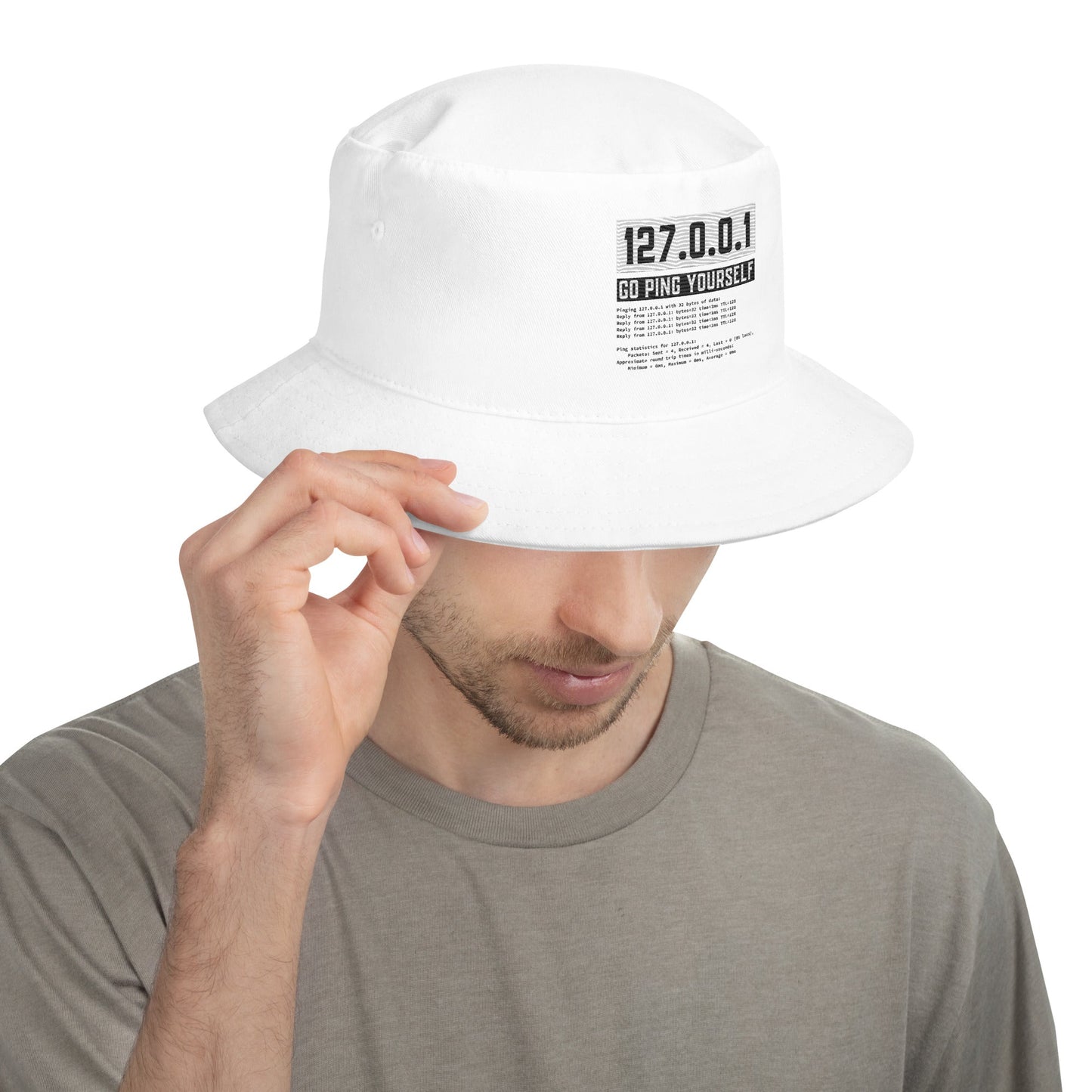 Go ping yourself - Bucket Hat by DarkByteGear