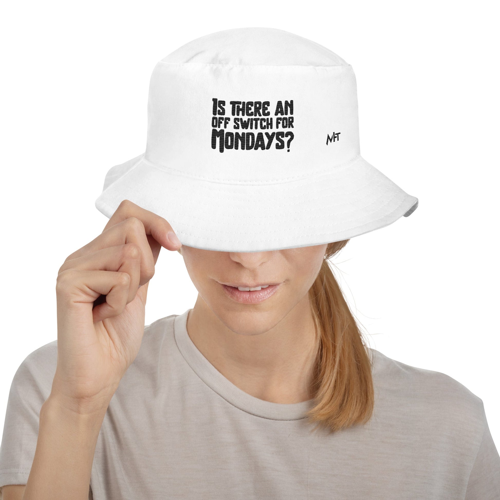 Is there an OFF switch for Mondays? - Bucket Hat by DarkByteGear