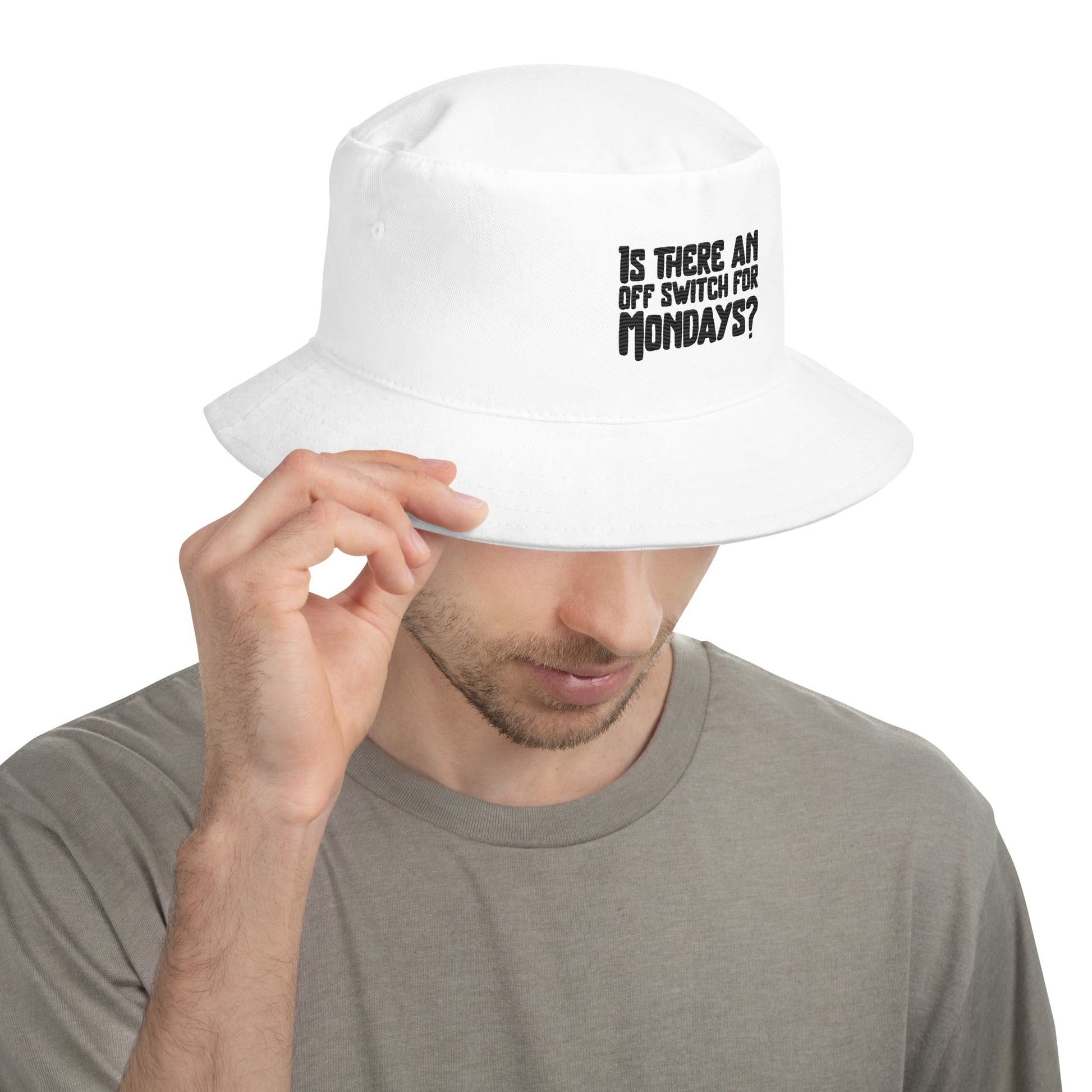 Is there an OFF switch for Mondays? - Bucket Hat by DarkByteGear