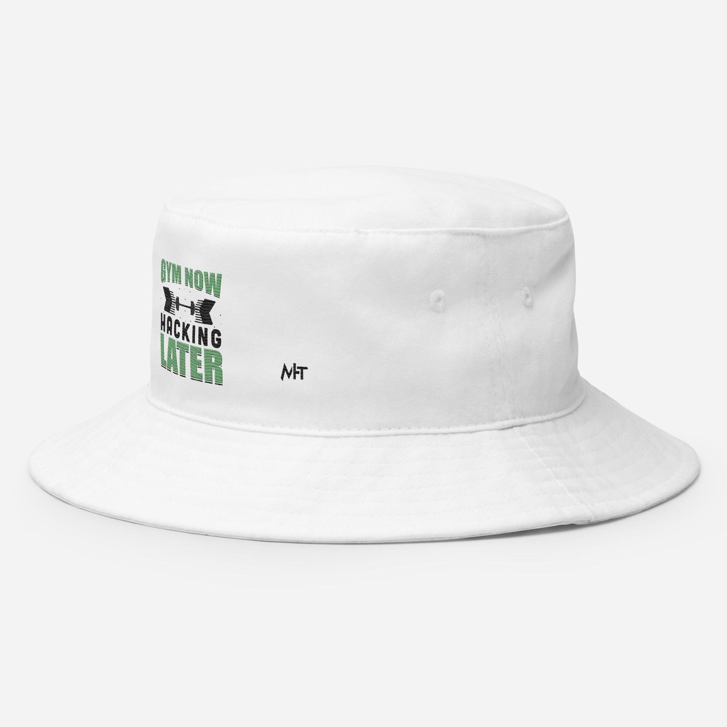 Gym now, hacking later - Bucket Hat by DarkByteGear