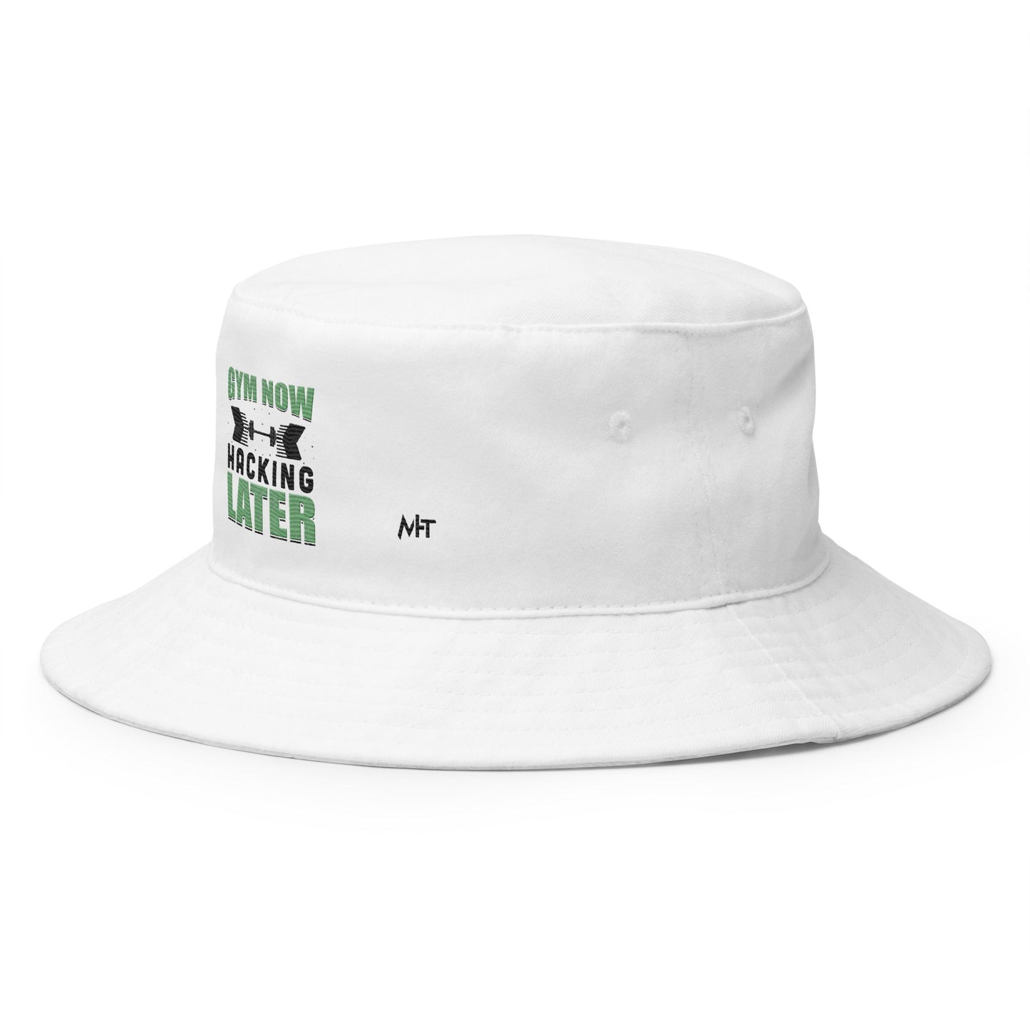 Gym now, hacking later - Bucket Hat by DarkByteGear
