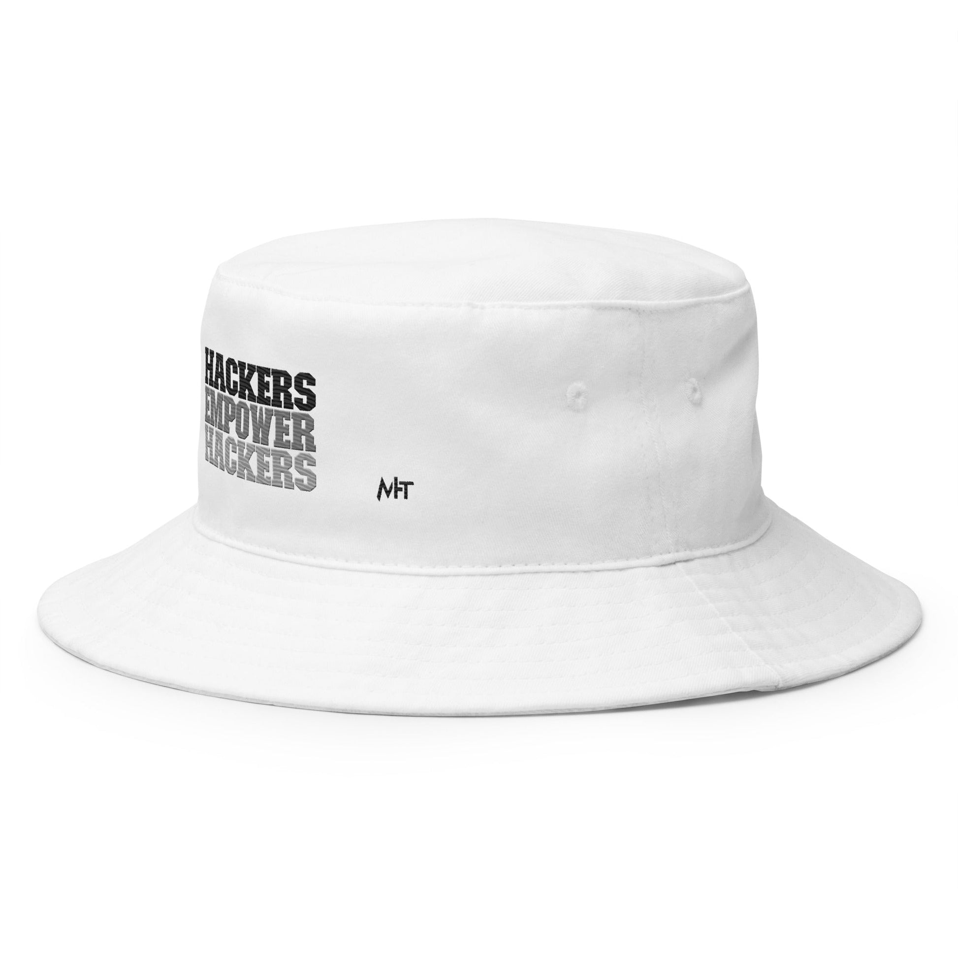 Hackers Empower Hackers V2 - Bucket Hat by DarkByteGear