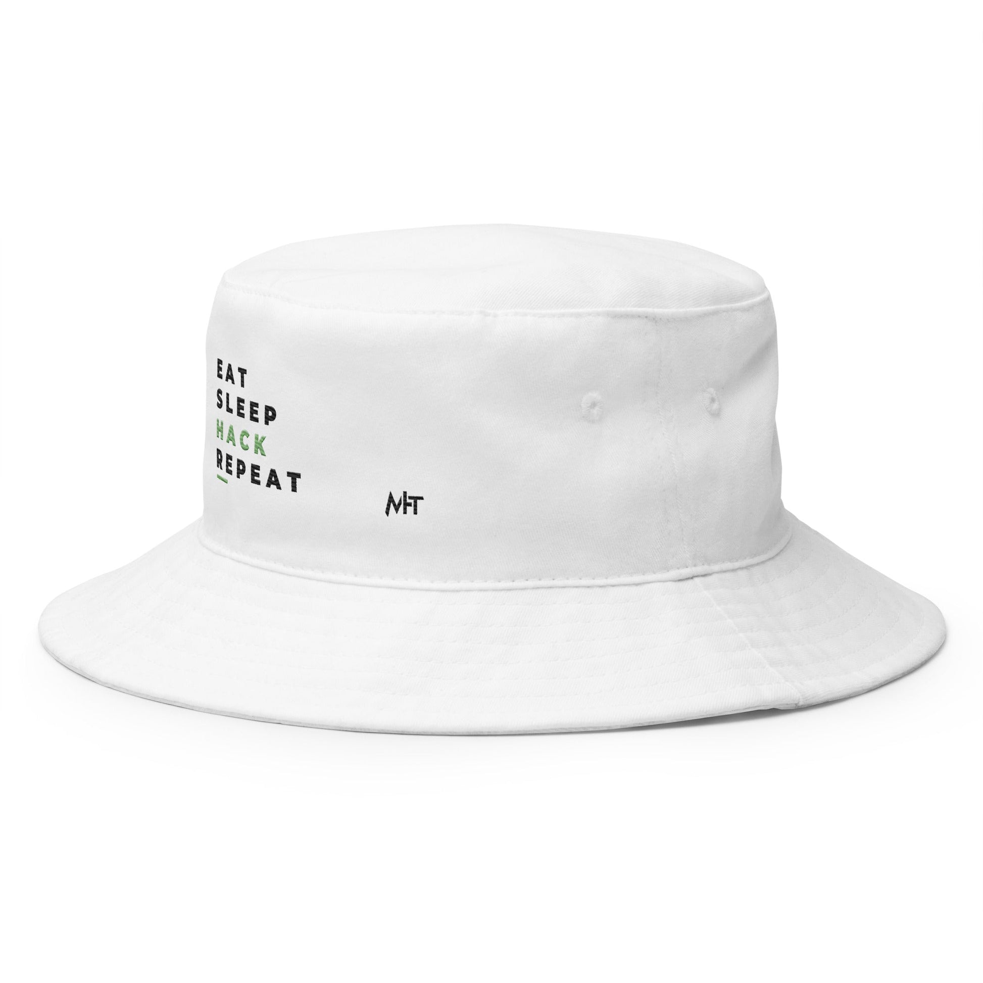 Eat, Sleep, Hack, Repeat V2 - Bucket Hat by DarkByteGear