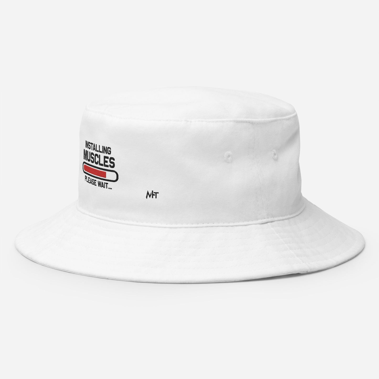 Installing Muscles Please Wait.... - Bucket Hat by DarkByteGear