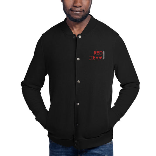 Cyber Security Red Team v4 - Embroidered Champion Bomber Jacket by DarkByteGear