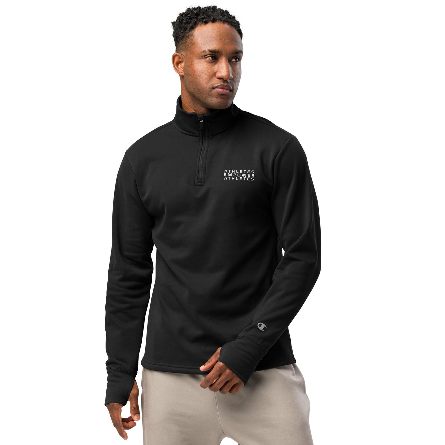 Athletes Empower Athletes - Quarter zip pullover by DarkByteGear