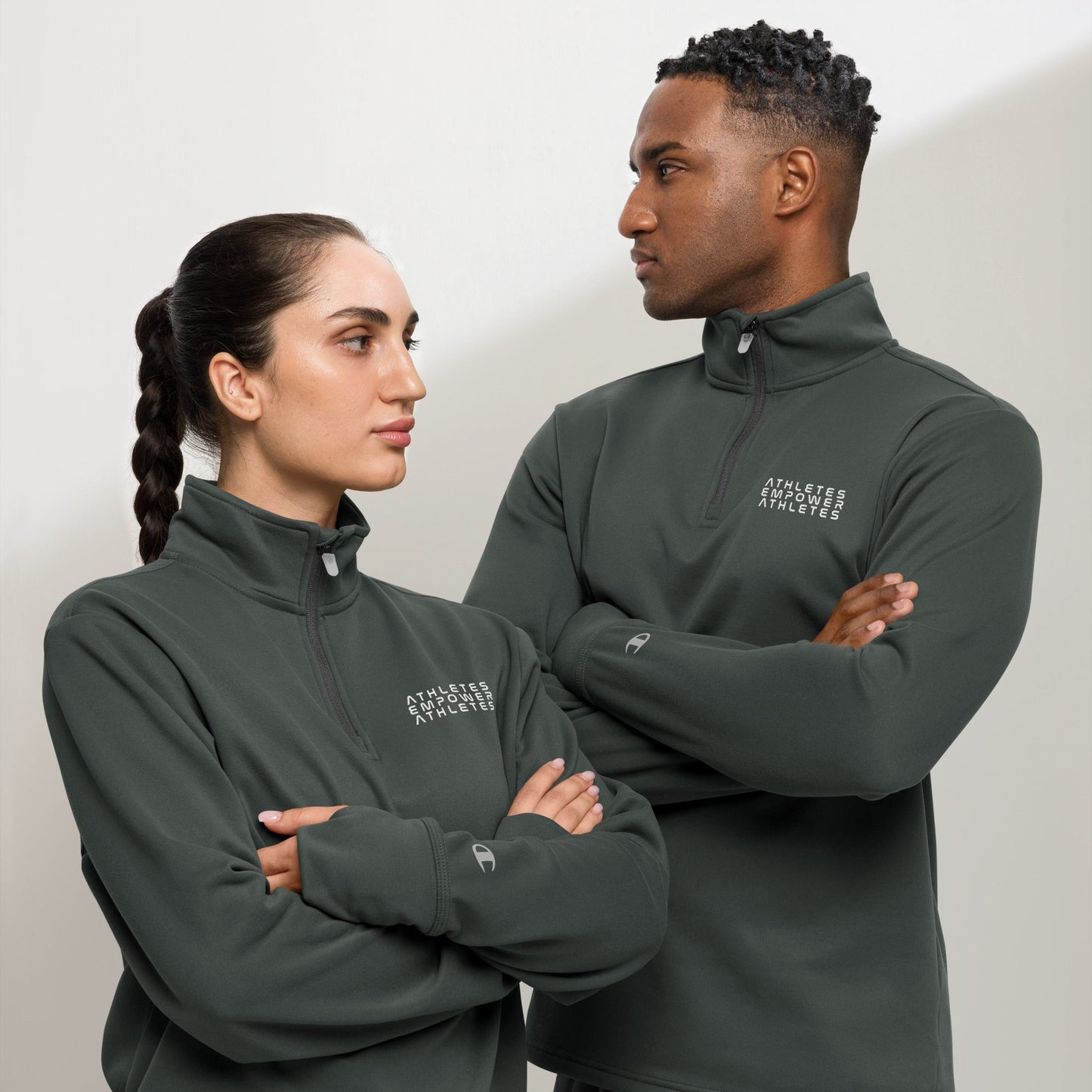 Athletes Empower Athletes - Quarter zip pullover by DarkByteGear