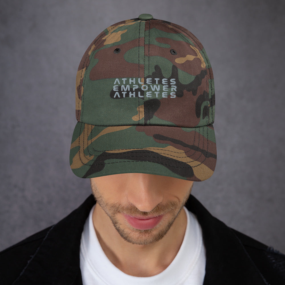 Athletes Empower Athletes - Dad hat by DarkByteGear