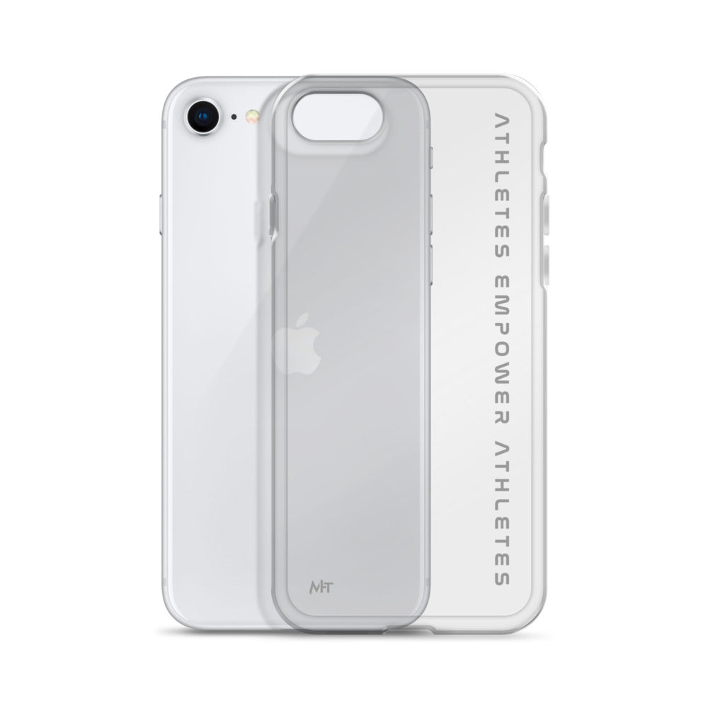 Athletes Empower Athletes - Clear Case for iPhone® by DarkByteGear