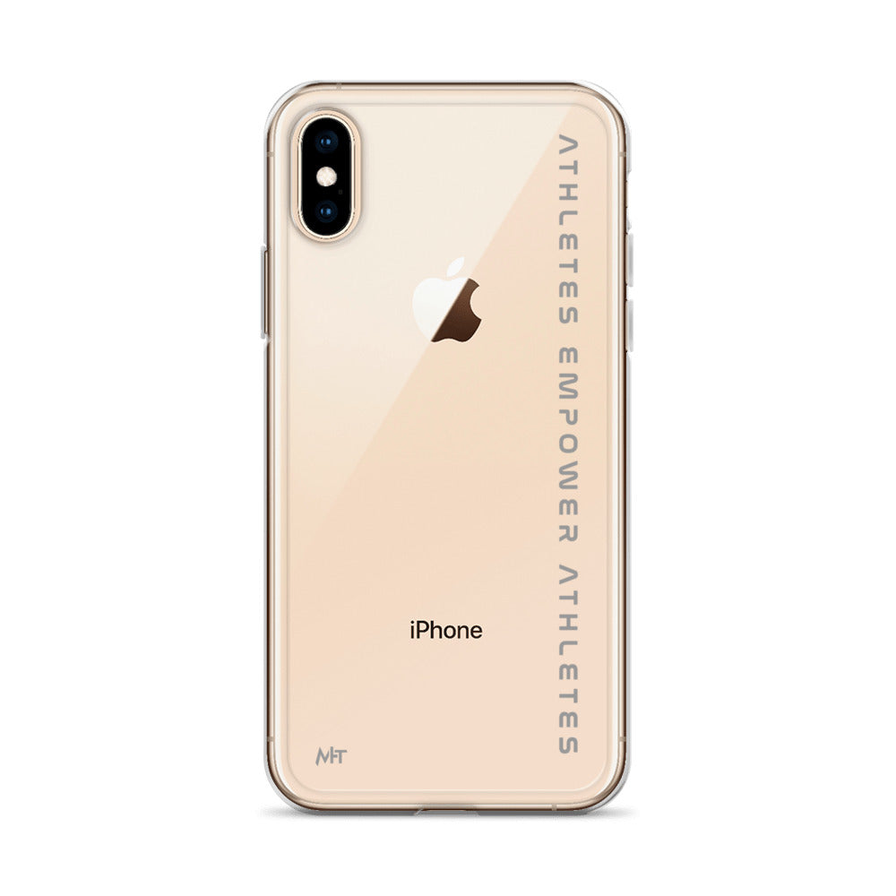 Athletes Empower Athletes - Clear Case for iPhone® by DarkByteGear