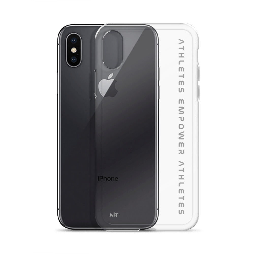 Athletes Empower Athletes - Clear Case for iPhone® by DarkByteGear