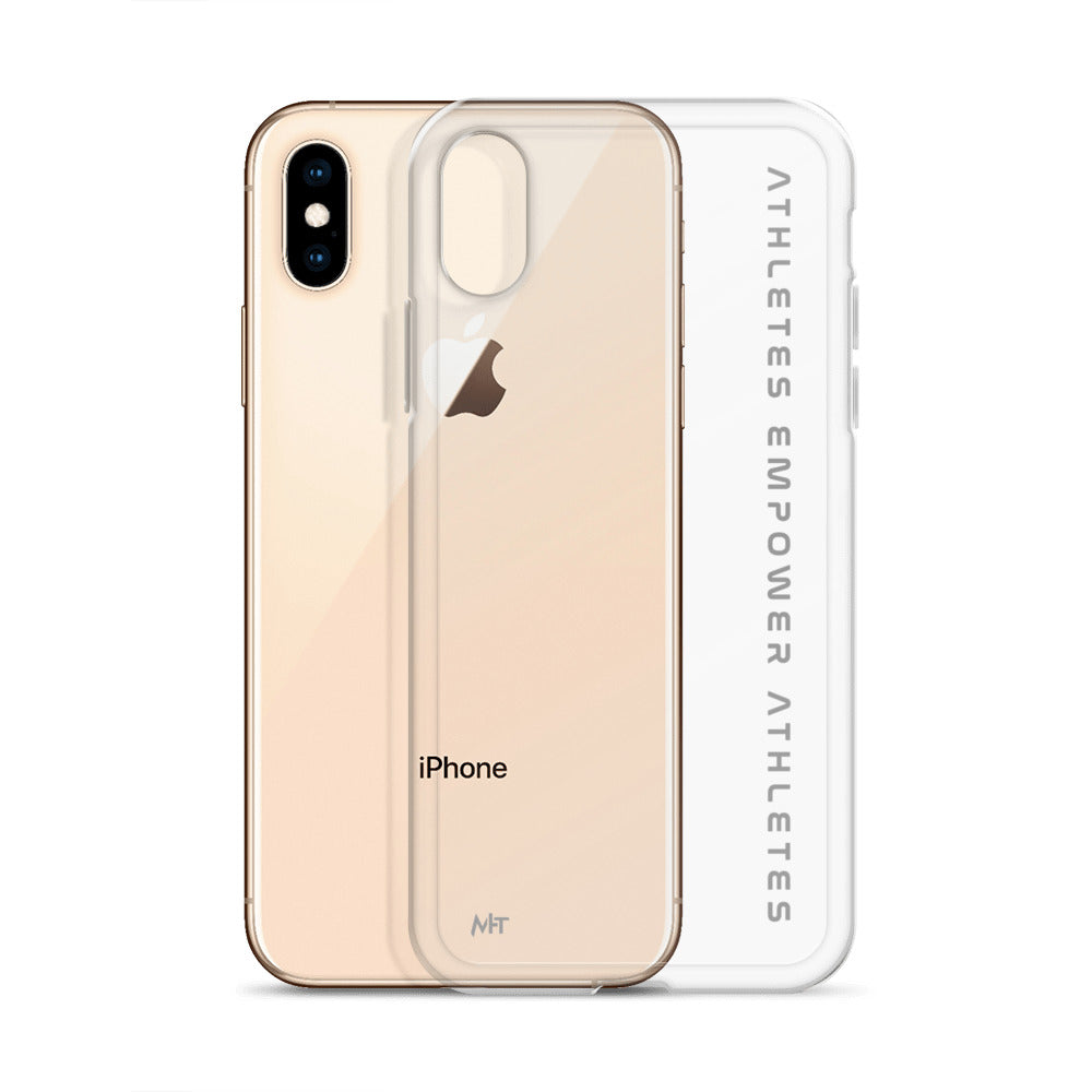 Athletes Empower Athletes - Clear Case for iPhone® by DarkByteGear