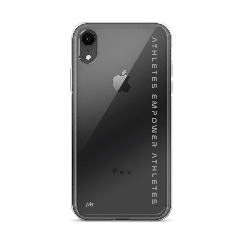 Athletes Empower Athletes - Clear Case for iPhone® by DarkByteGear