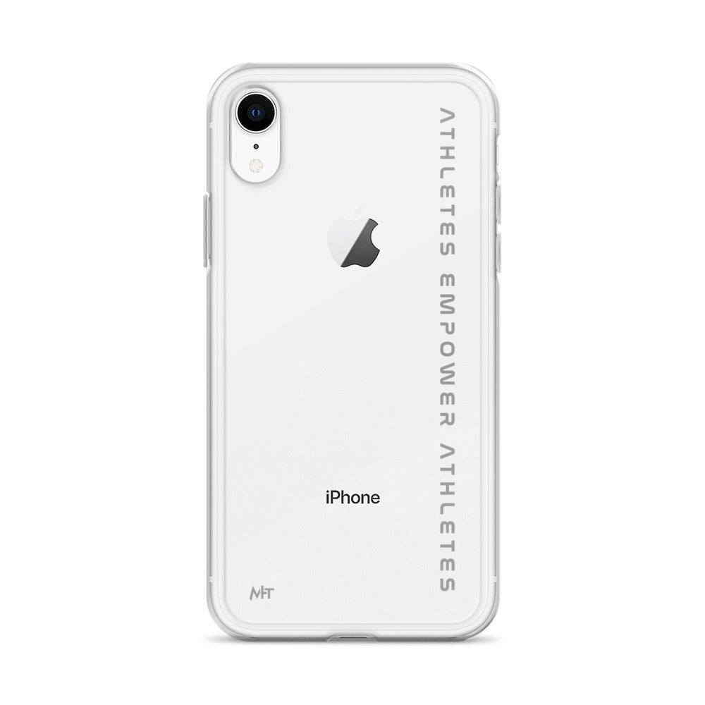 Athletes Empower Athletes - Clear Case for iPhone® by DarkByteGear