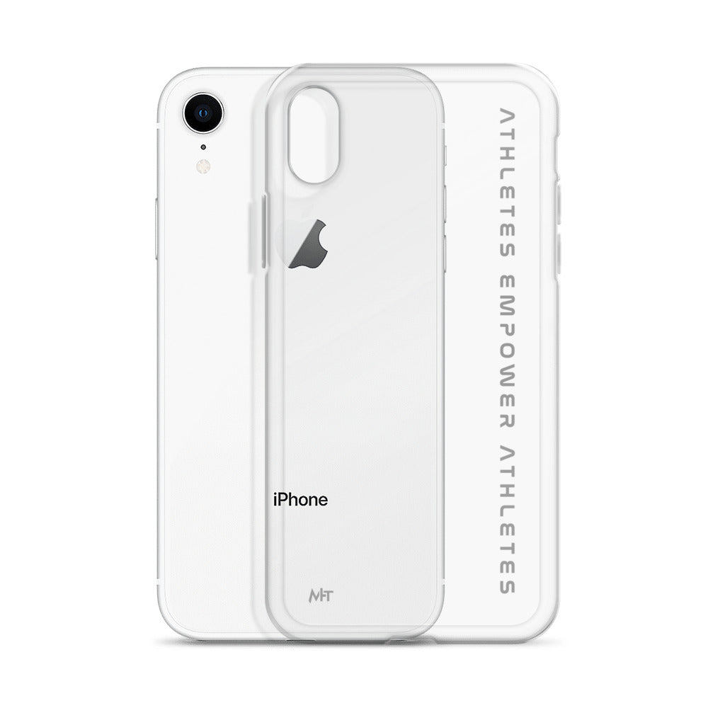 Athletes Empower Athletes - Clear Case for iPhone® by DarkByteGear