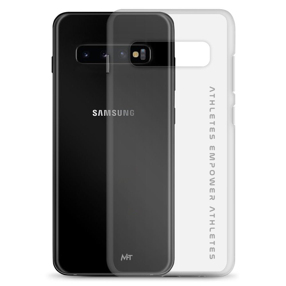 Athletes Empower Athletes - Clear Case for Samsung® by DarkByteGear