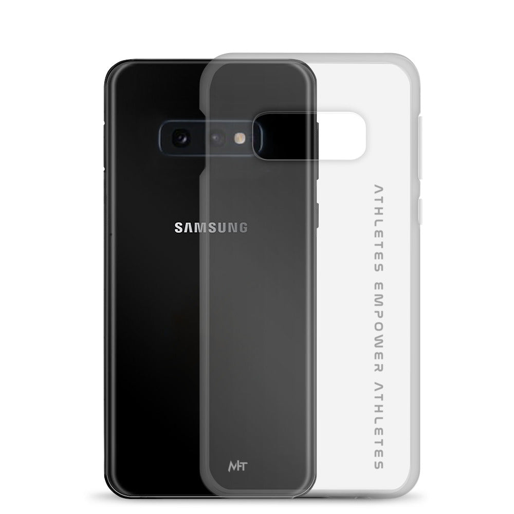 Athletes Empower Athletes - Clear Case for Samsung® by DarkByteGear
