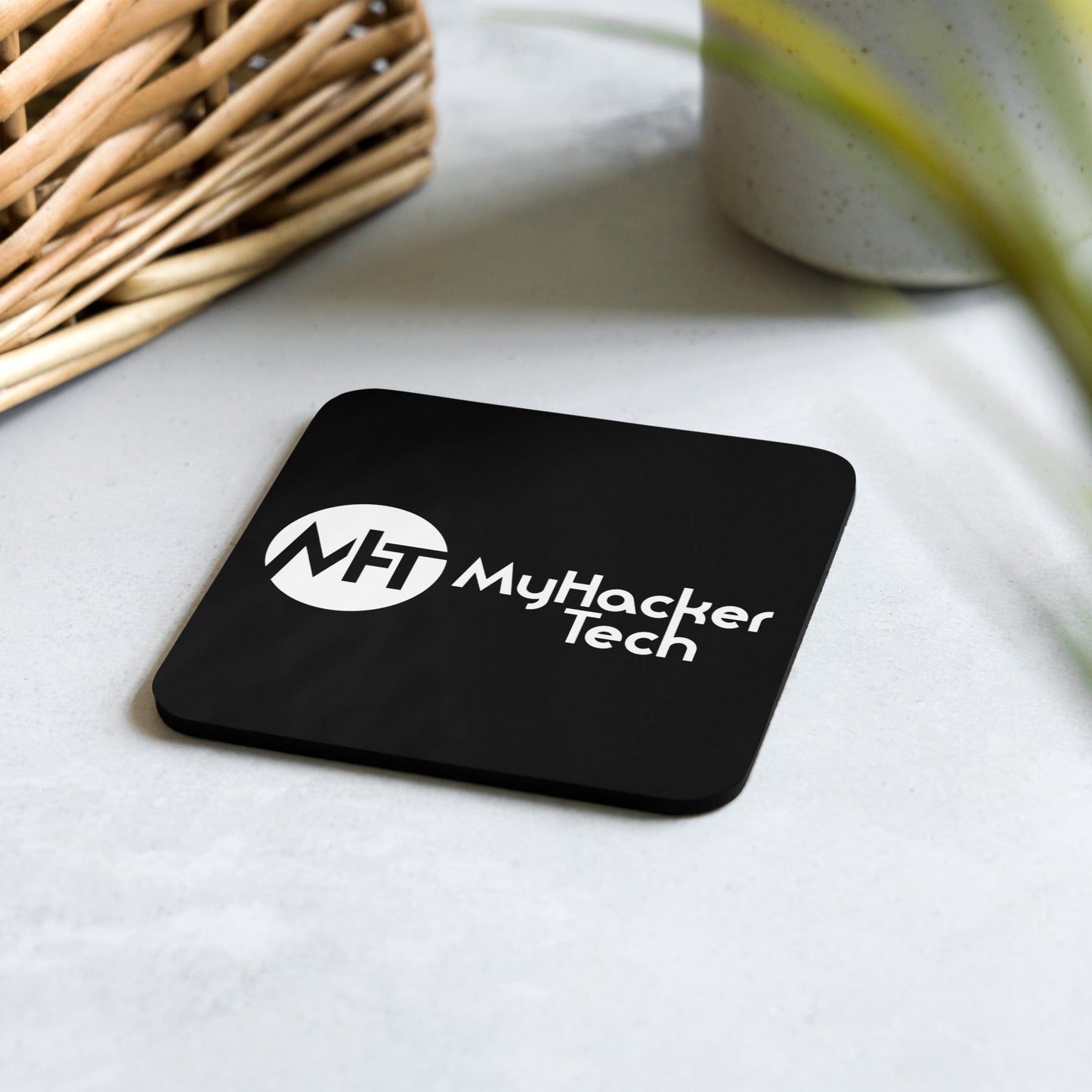 MyHackerTech - Cork-back coaster by DarkByteGear