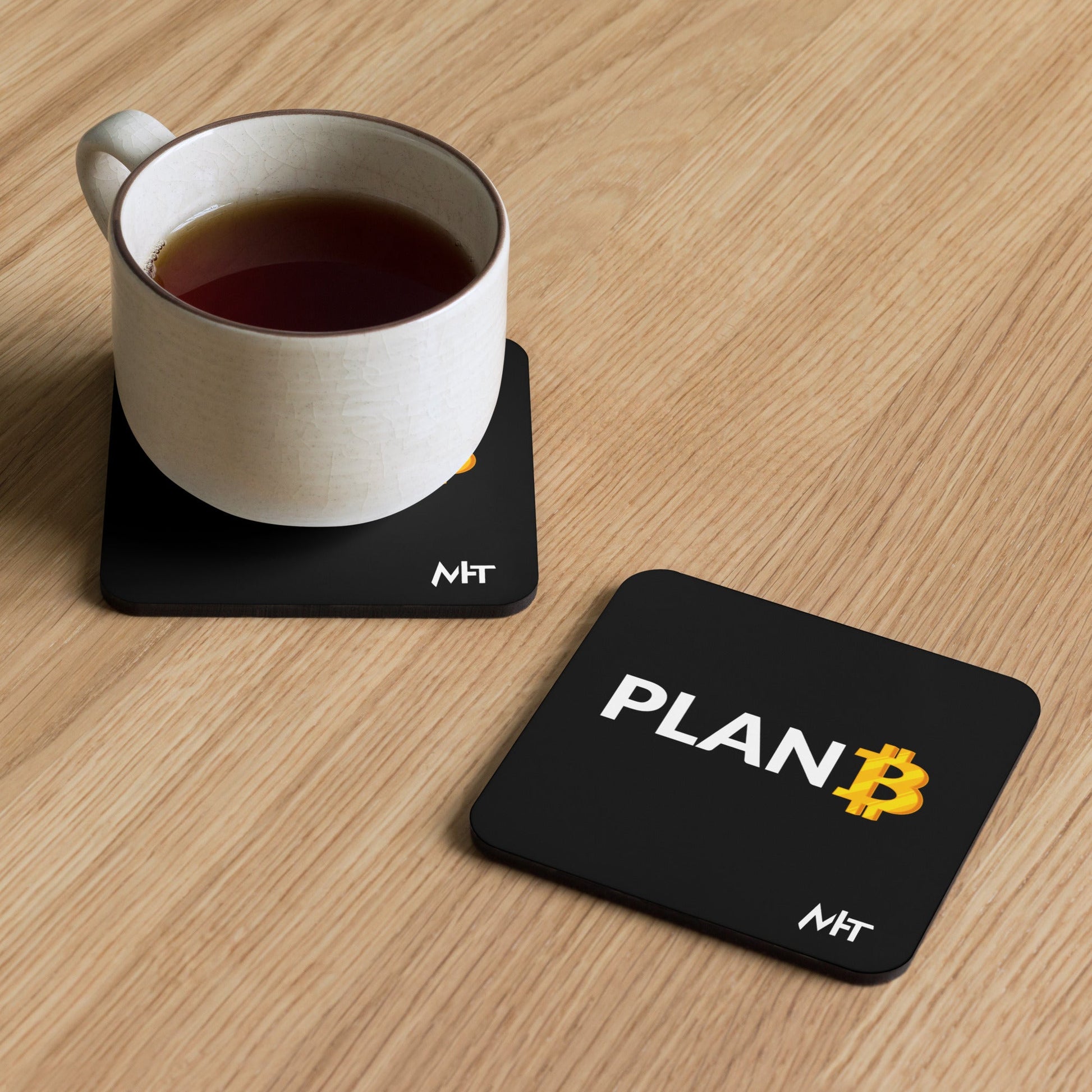 Plan B v1 - Cork-back coaster by DarkByteGear