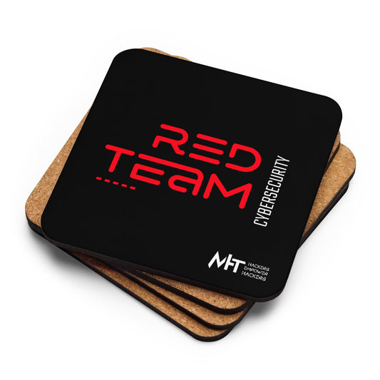 Cyber Security Red Team V11 - Cork-back coaster by DarkByteGear