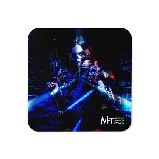 Cyberware Sentinel v1.0 - Cork-back coaster by DarkByteGear