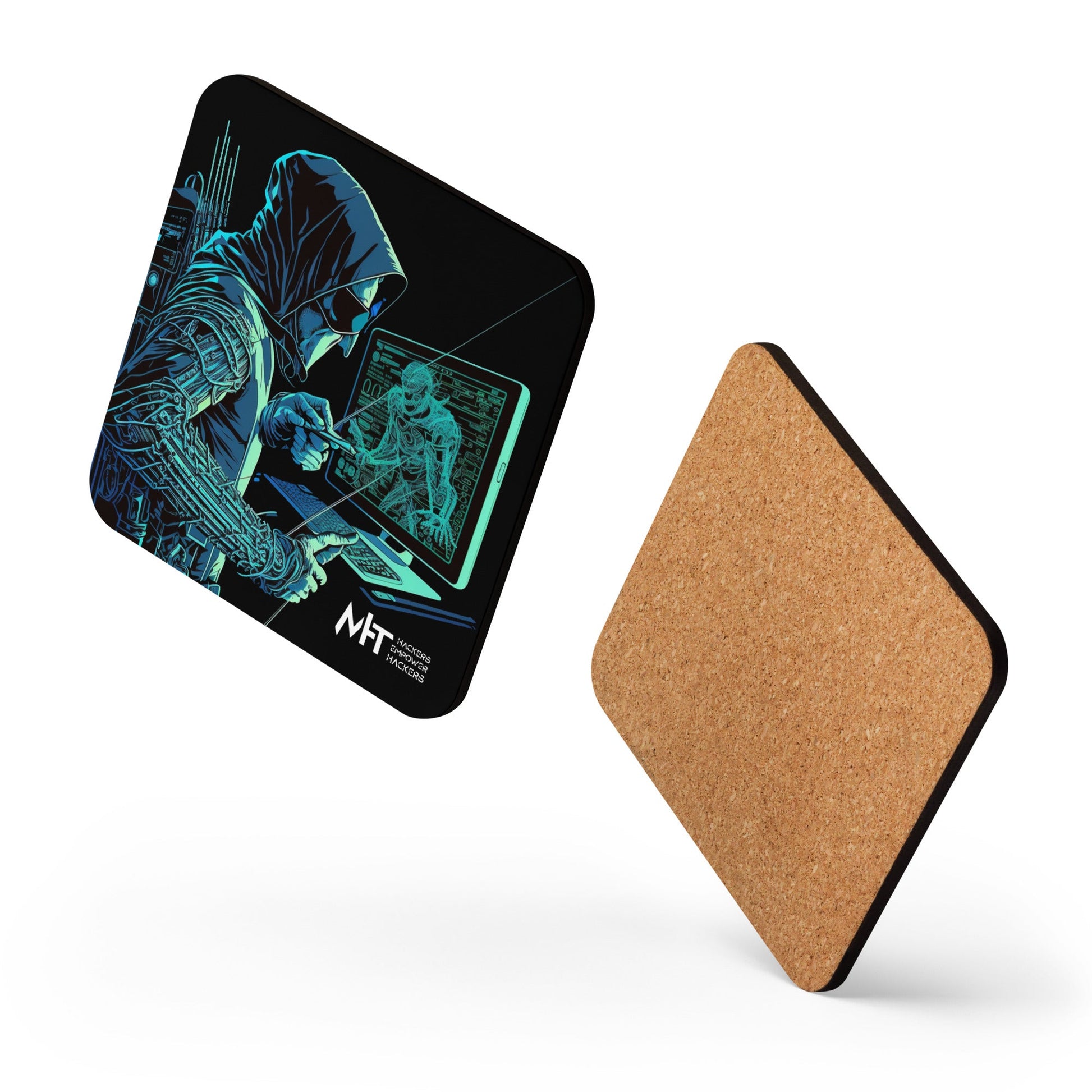 CyberWare Assassin - Cork-back coaster by DarkByteGear