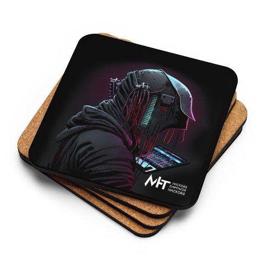 Cyberware assassin v4 - Cork-back coaster by DarkByteGear