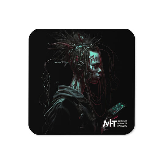 Cyberware assassin v7 - Cork-back coaster by DarkByteGear