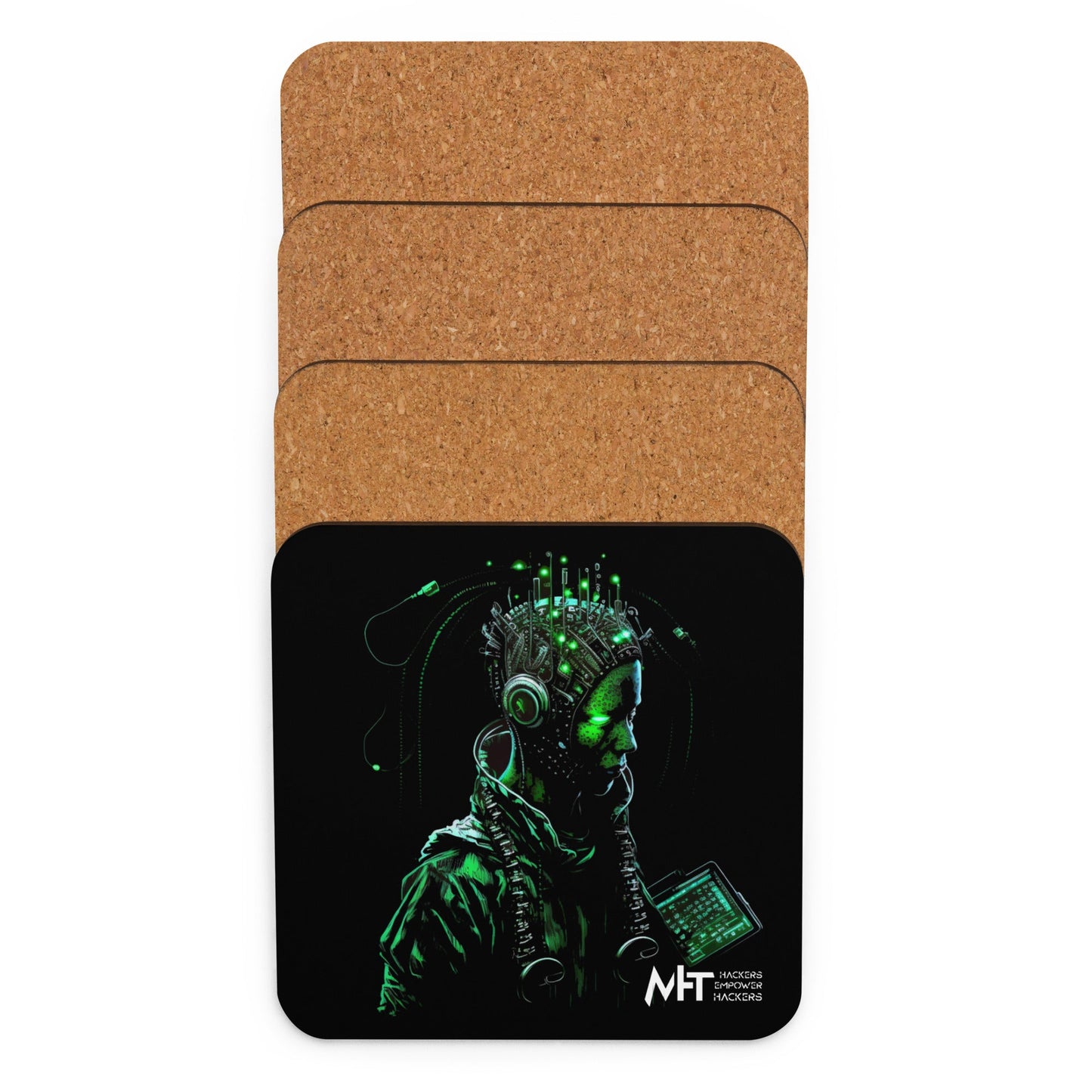 CyberWare Assassin V12 - Cork-back coaster by DarkByteGear