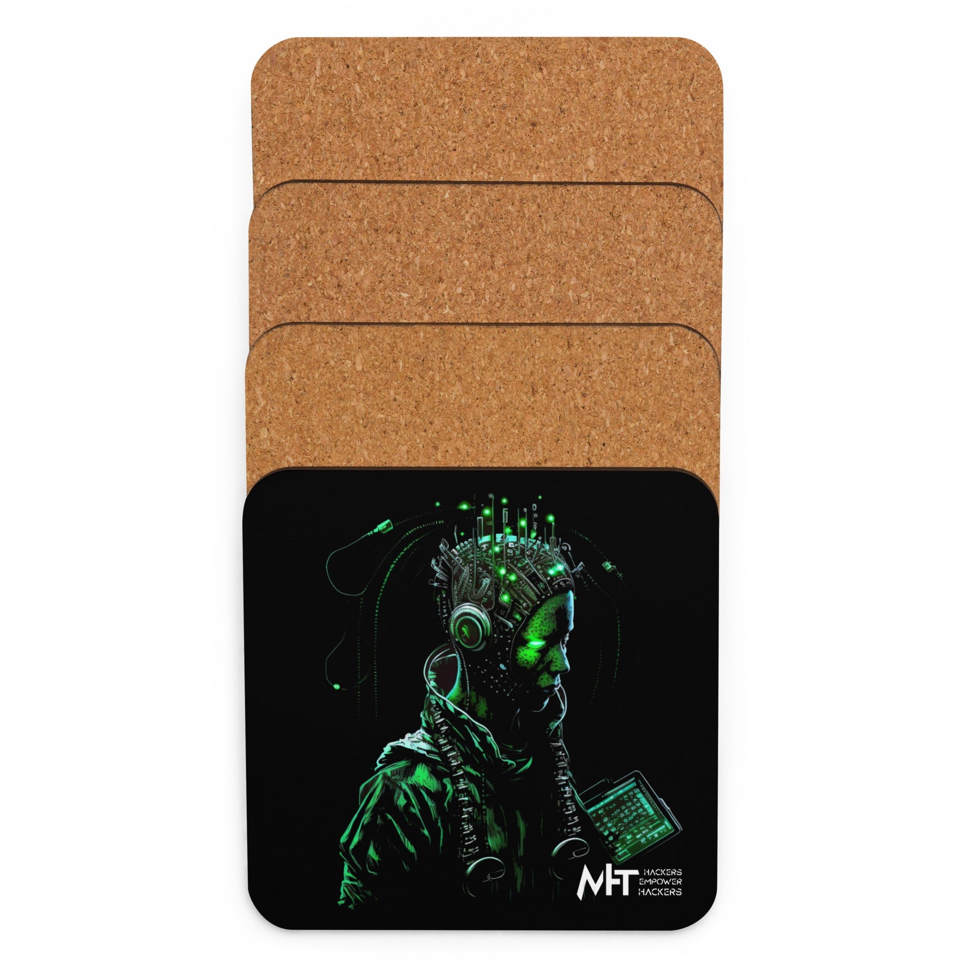 CyberWare Assassin V12 - Cork-back coaster by DarkByteGear