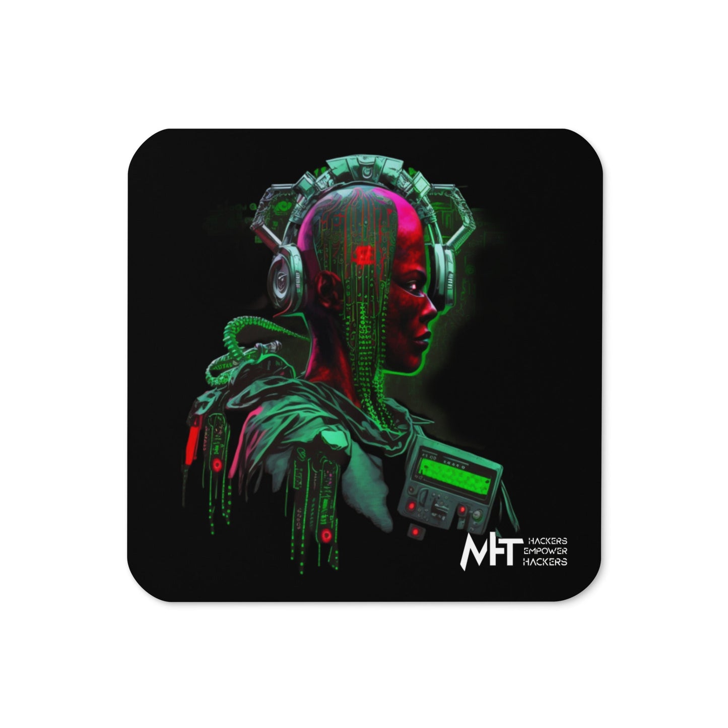 CyberWare Assassin V16 - Cork-back coaster by DarkByteGear