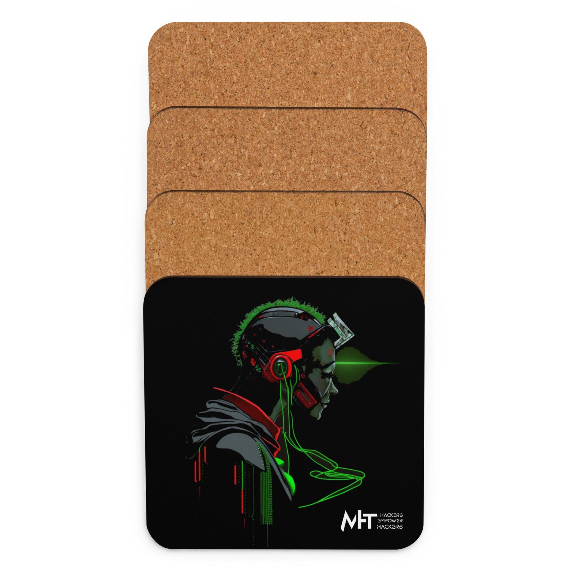 CyberWare Assassin V18 - Cork-back coaster by DarkByteGear