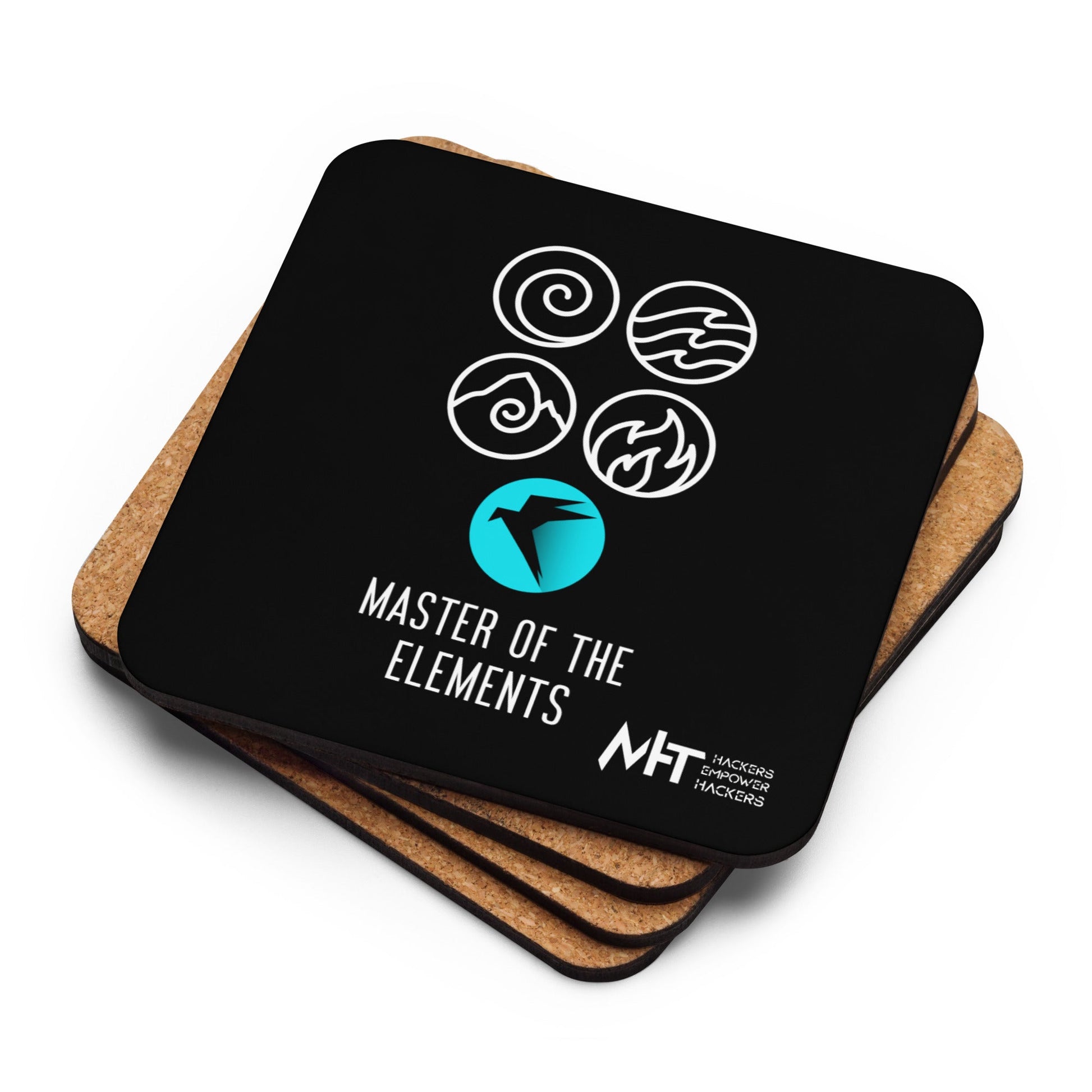Master of Elements - Cork-back coaster by DarkByteGear
