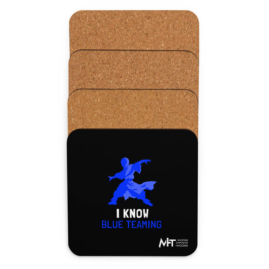I Know Blue Teaming - Cork-back coaster by DarkByteGear