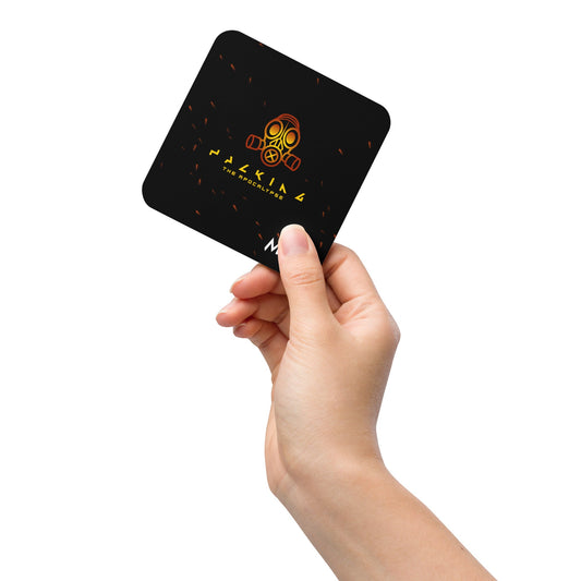 Hacking the apocalypse - Cork-back coaster by DarkByteGear