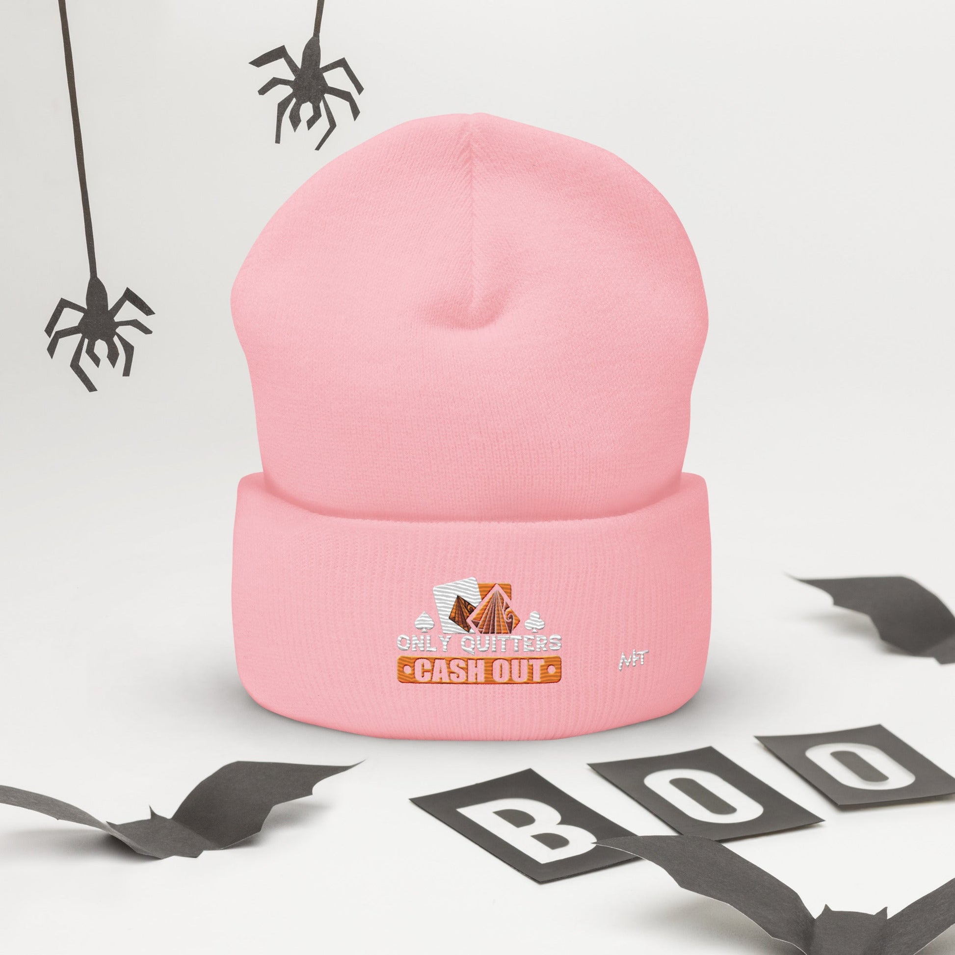 Only Quitters Cash Out - Cuffed Beanie by DarkByteGear