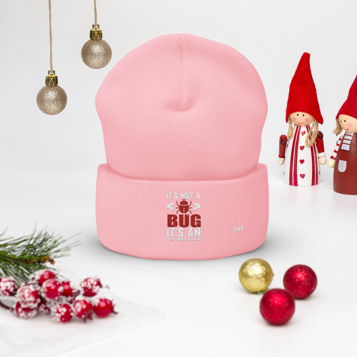 It's not a Bug; it's an Undocumented Feature - Cuffed Beanie by DarkByteGear