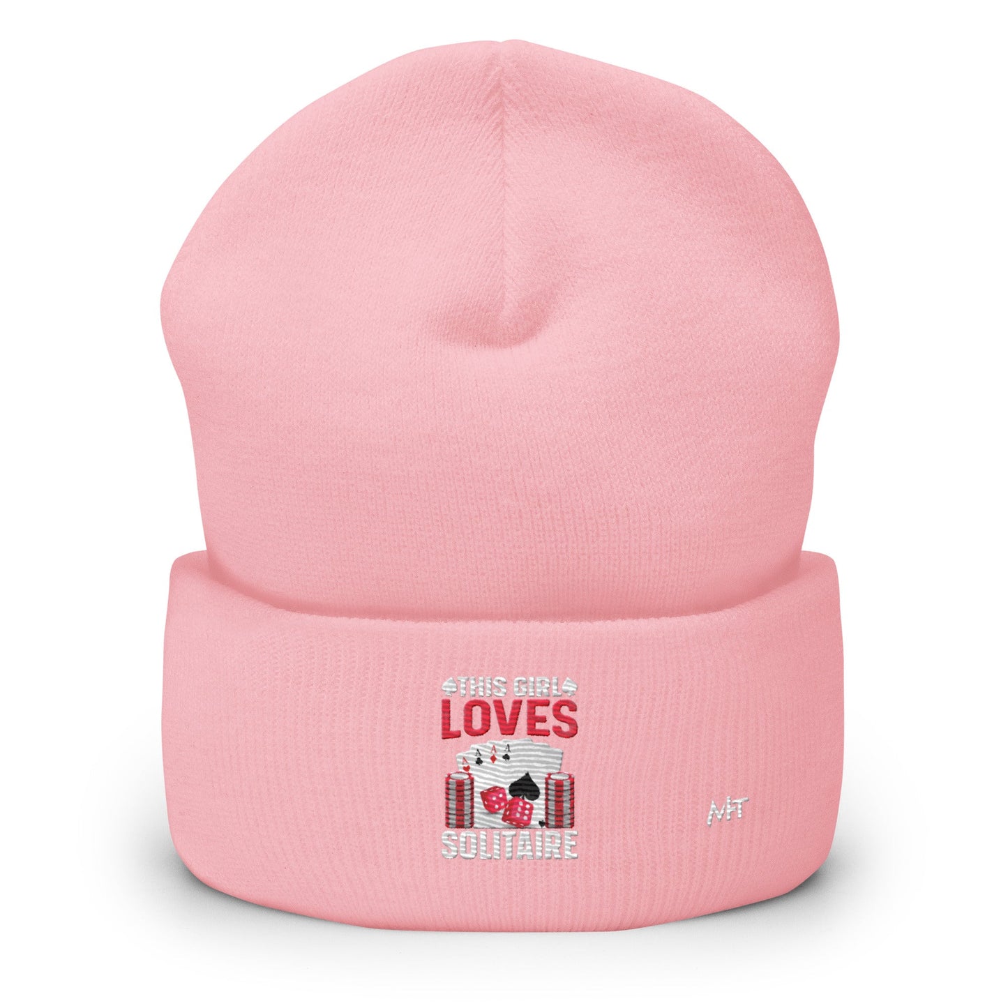 This Girl Loves Solitaire - Cuffed Beanie by DarkByteGear