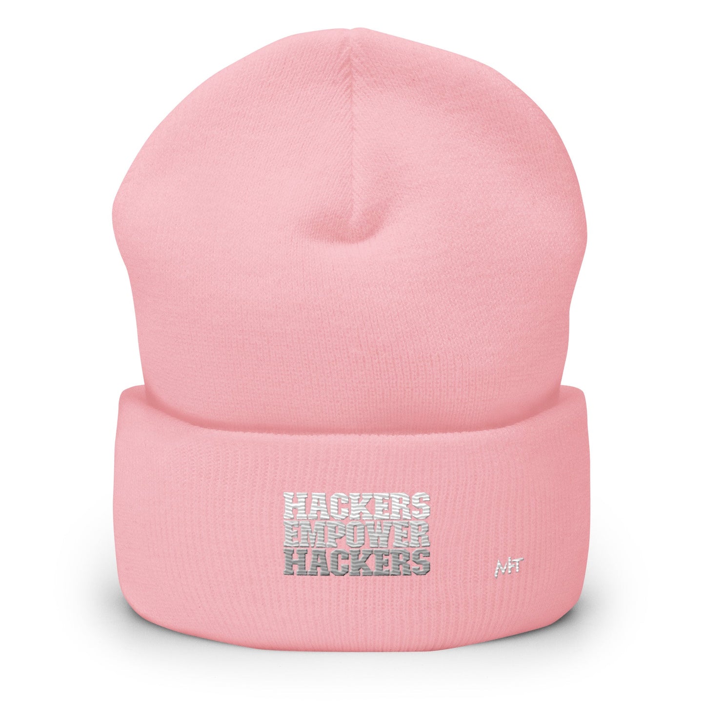 Hackers Empower Hackers V2 - Cuffed Beanie by DarkByteGear